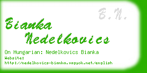 bianka nedelkovics business card